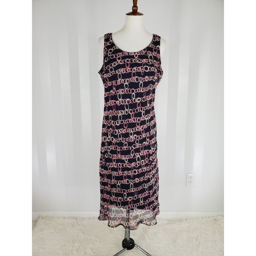 Black and Pink Asymmetrical High-Low Sheath Dress